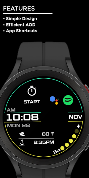 Nighty Digital 03 - watch face Screenshot 1