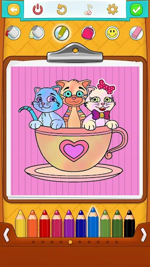Cat Coloring Pages – Coloring Book Screenshot 1
