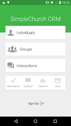 SimpleChurch CRM Screenshot 0