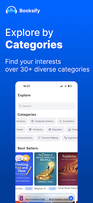 Booksify - Summary & Audiobook Screenshot 1
