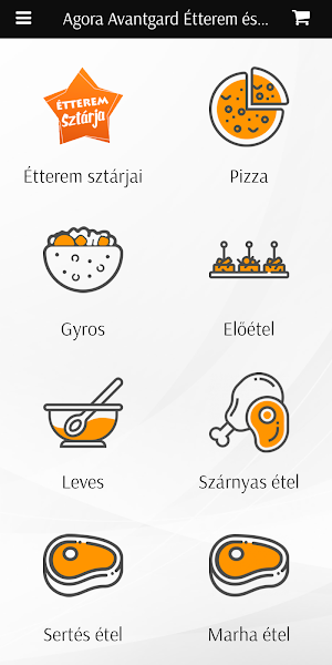 Agora-Avantgard Étterem Kávézó Screenshot 0