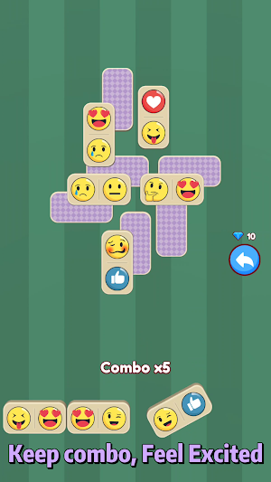 Emoji Domino - Tile Match 3D Screenshot 3