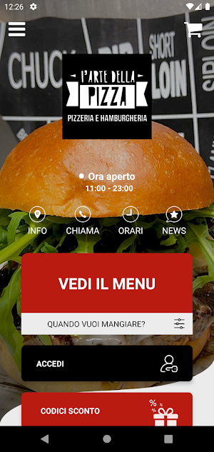 L'arte della pizza e hamburger Screenshot 0