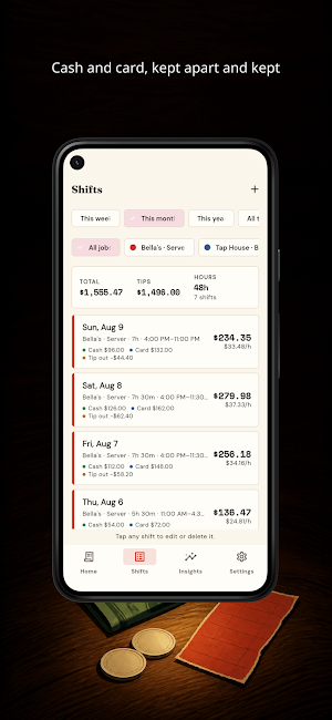 Tipvora: Tip Tracker - Tipvora Screenshot 2