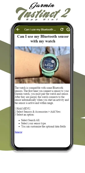 Garmin Instinct 2 app Hint Screenshot 2
