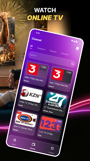 IPTV Smart Player & Stream Screenshot 1