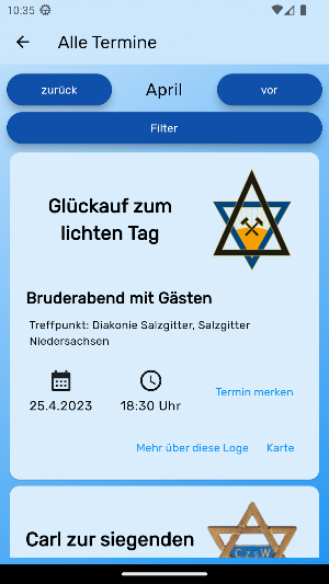 Freimaurer App Ni.-St. Screenshot 2
