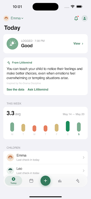 Littlemind: Kids Mood Tracker Screenshot 0