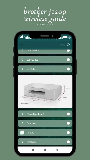 brother j1200 wireless guide Screenshot 2