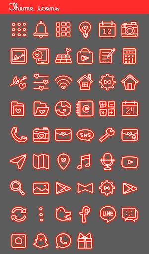 Cool Wallpaper Neon Love Theme Screenshot 3