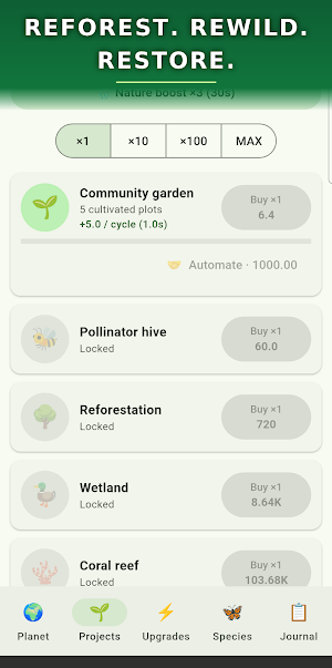 EcoVerse: Idle Planet Healer Screenshot 1