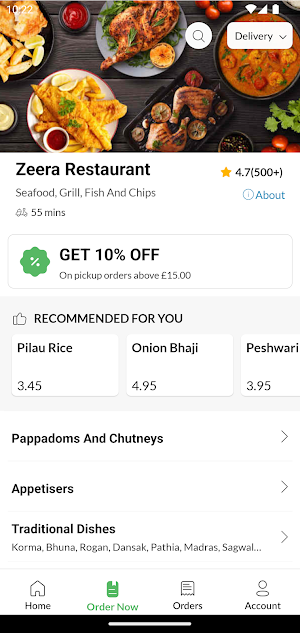 Zeera Restaurant Screenshot 2