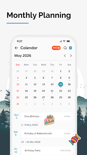 Calendar Screenshot 1