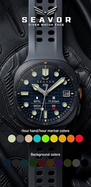 BLZ SEAVOR - Diver Watch Face Screenshot 0