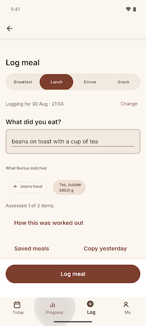 Nurisa: Food Diary & Habits Screenshot 3