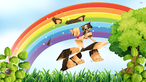 Flippy Geometry 3D Puzzles meditation game Screenshot 1