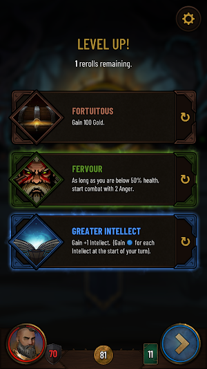 Dawncaster: Deckbuilding RPG Screenshot 1