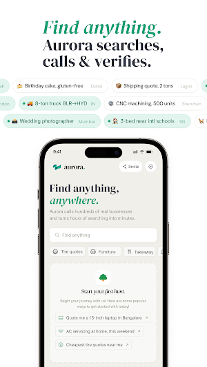 Aurora AI - Find anything Screenshot 0