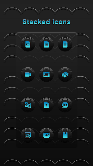 Stacked Blue Icons Screenshot 1