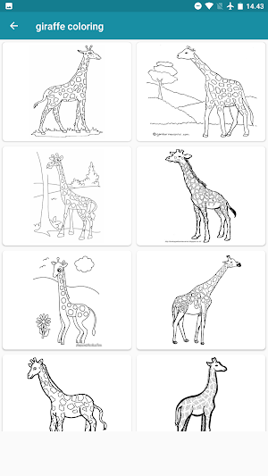 coloring african giraffe Screenshot 3