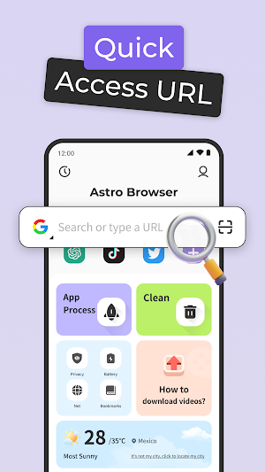 Astro Browser Screenshot 1