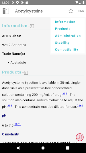 Handbook on Injectable Drugs Screenshot 2