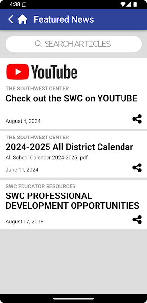 SWC for Educational Excellence Screenshot 1