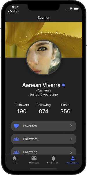 Zeymur Social Template XF Screenshot 3