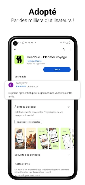 Planifier voyage - Hellobud Screenshot 2