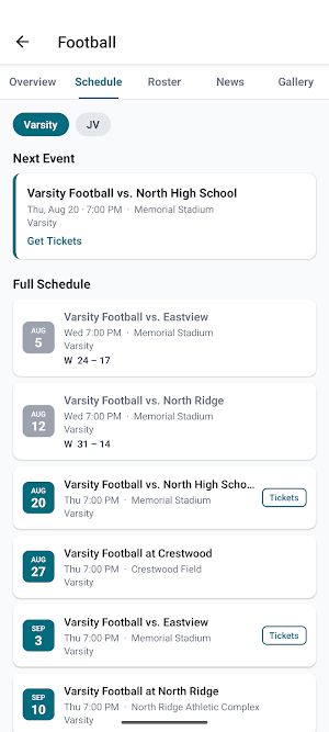 Ashbrook High Athletics Screenshot 1