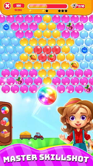 Kids Farm Pets Bubble Shooter Screenshot 2