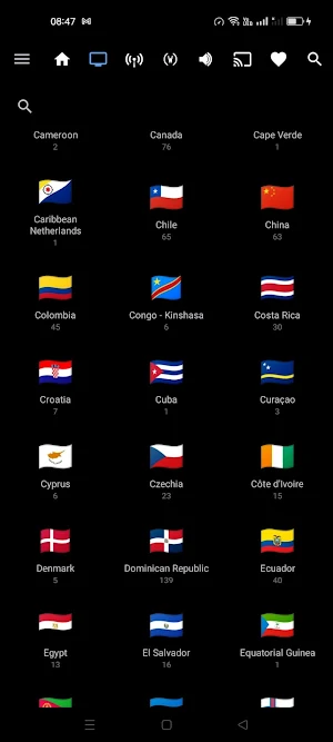 World TV and Radio Stations Screenshot 1