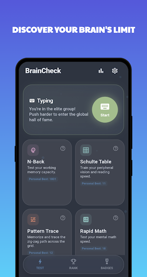 BrainCheck - Test & Improve IQ Screenshot 0