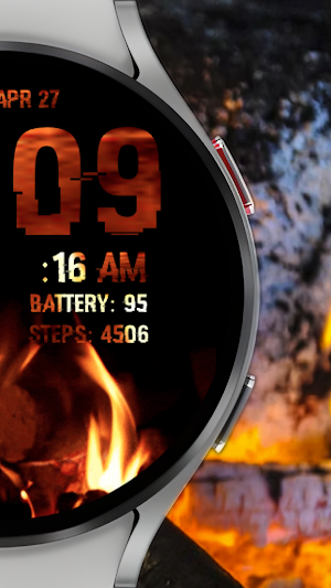 Fireplace Animated Watch Face Screenshot 1