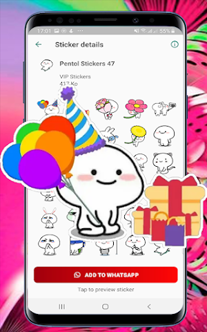 WAStickerApps Pentol Animated Screenshot 3