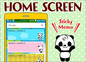 Memo Pad Panda (sticky) note Screenshot 0