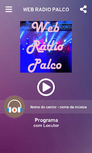Web Rádio Palco Screenshot 0