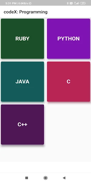 Code X  Programming Screenshot 1