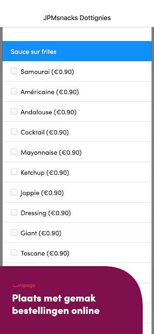 JPMsnacks Dottignies Screenshot 1