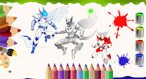 Ultraman Zero - Coloring Book Screenshot 3