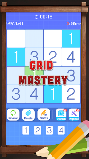 Grid Brain：Vector Puzzle Screenshot 1