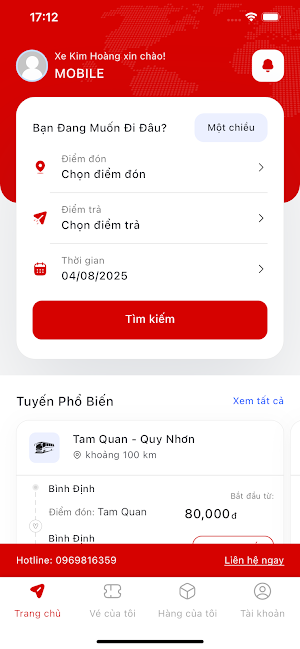 Xe Kim Hoàng Screenshot 0