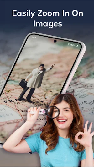 Magnifying glass - flashlight Screenshot 0