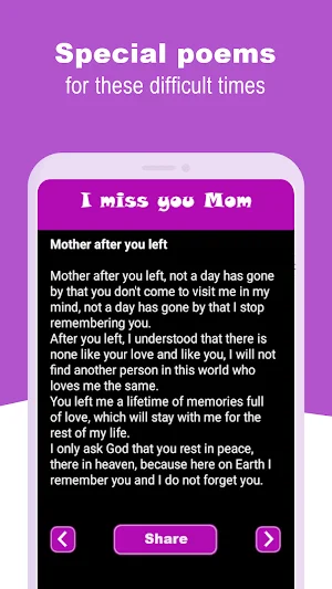 I miss you mom - Mourning Screenshot 2