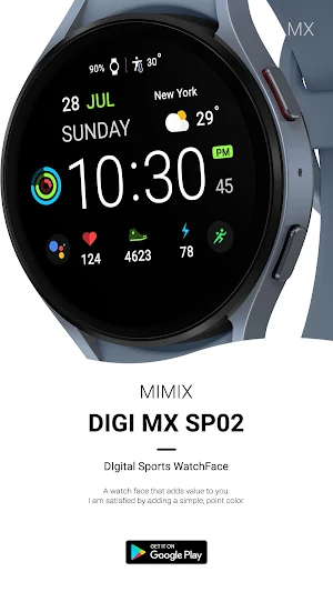 MIMIX Digital Sp02 Watchface Screenshot 1