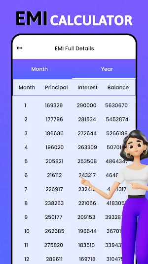 EMI Calculator - Finance CalC Screenshot 2