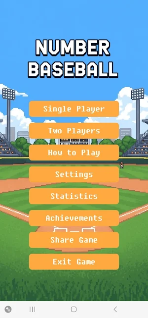 Classic Number Baseball Screenshot 0
