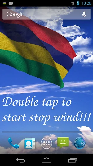 Mauritius Flag Live Wallpaper Screenshot 0