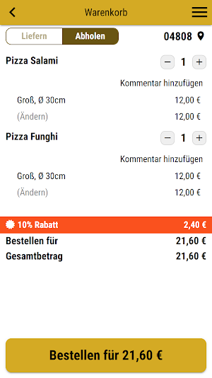 Bollywood Pizzeria Wurzen Screenshot 1