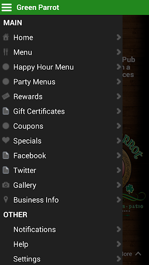 Green Parrot Screenshot 1